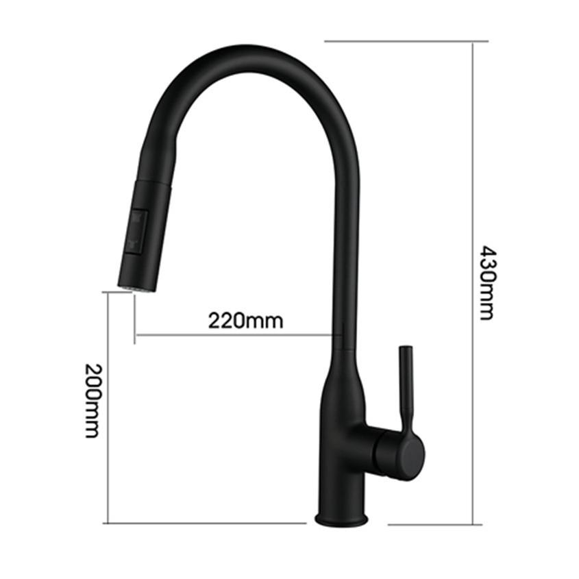 Смеситель для кухни с выдвижным носиком, вращающиеся пружинные смесители, латунный смеситель, краны для горячей и холодной воды с выдвижным распылителем, хром