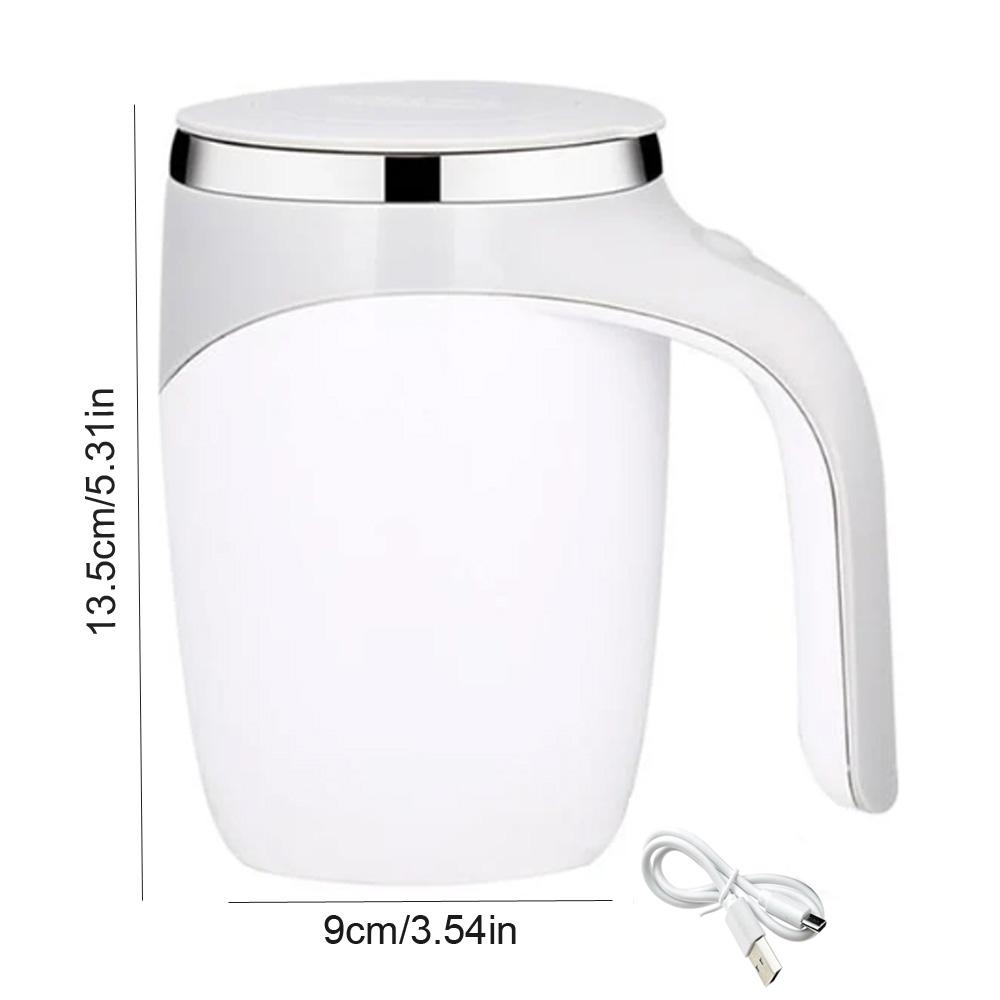 Stainless Steel Coffee Mixing Cup Automatic Stirring Cup Magnetic Mug Blender Milkshake Cup Portable Mixing Mug Drinkwares