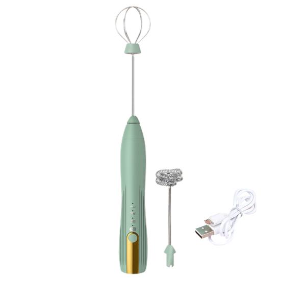 Мощный электрический вспениватель молока, высокоскоростной двигатель, ручной запуск одной кнопкой, ручной блендер для яиц, миксер для кофе, палочка, кухонный инструмент