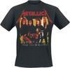Футболка Metallica Фото из гаража Желтый логотип группы Официальная мужская Черный