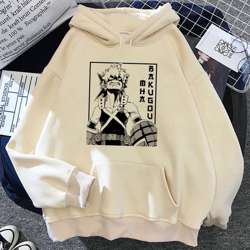 Bakugo толстовки женские винтажные Зимние толстовки