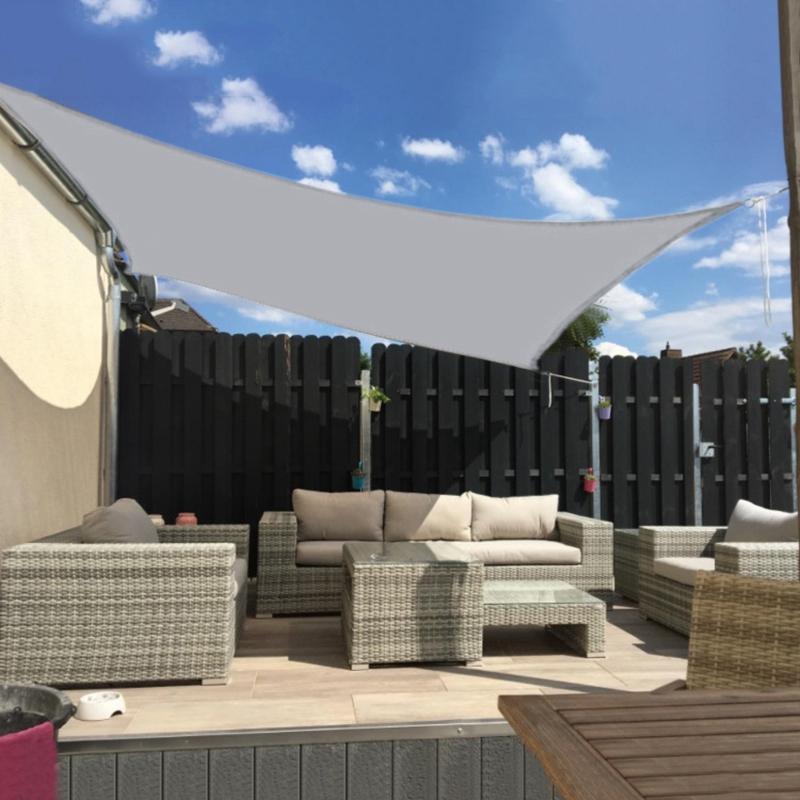 Водонепроницаемый тент-парус для сада, патио, укрытие от солнца, защита от ультрафиолета, уличный тент для кемпинга, тент для затенения бассейна, утолщенный тент