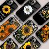 Магнитный чехол для телефона с рисунком подсолнуха и румянами для APPLE iPhone 17 Air 16 14 13 12 Pro Max 15 Plus Беспроводная зарядка С чехлом MagSafe