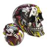 [R6691] - Multicolored 'Skull' Resin Figurine (Ace of Spades) - 150x120x105mm