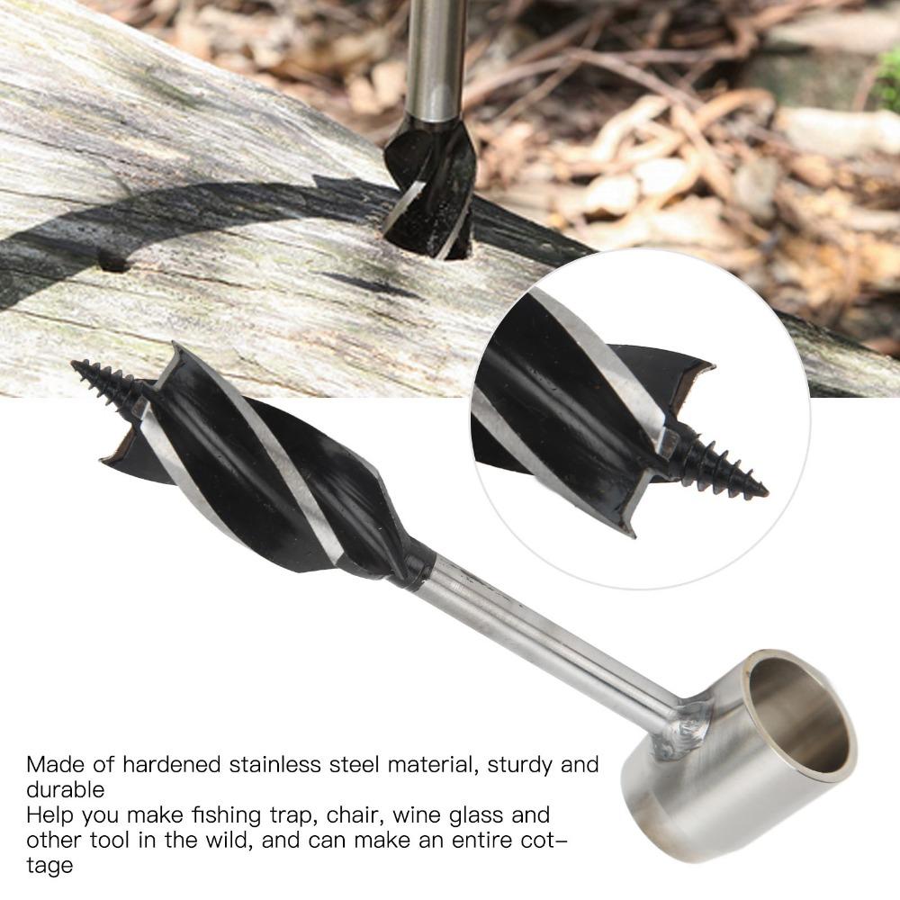 Portable Design Hand Auger Wrench Multifunctional Scotch Eye Auger Manual Hole Make For Survival