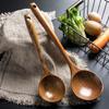 35cm Wooden Soup Spoon Large Soup Ladle Long Handle Kitchen Cooking Utensils Tableware Serving Tablespoons Home for Cooking