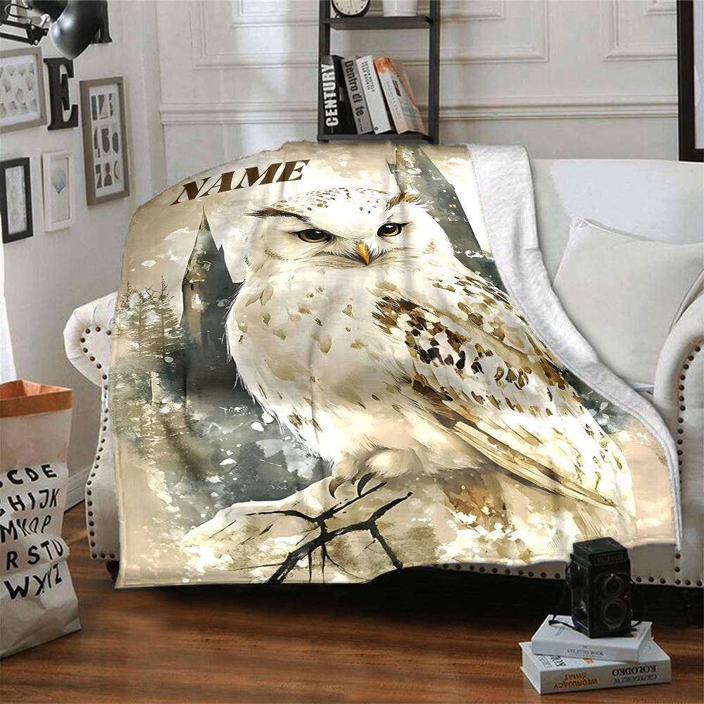 Custom Name Harry Potter Night blanket for Couch & Bed, Plush Cozy Fuzzy Blanket Super Soft & Warm Blankets for Fall and Winter. 090881