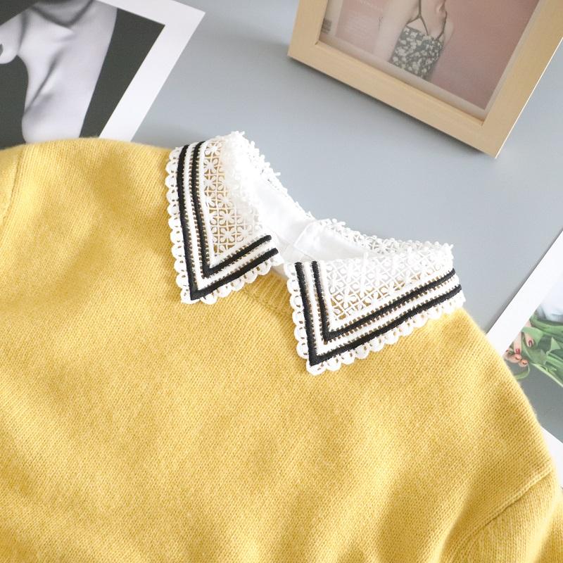 Кружевной воротник с имитацией воротника, женская рубашка со съемным воротником, полусорочка, женский воротник с имитацией воротника, белый лацкан, искусственный воротник, женская одежда, аксессуары