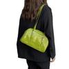 Green Shoulder Bag Women Casual Crossbody PU Leather Mini Boston Urban Chic Everyday Use