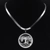 Модные necklaces с подвесками Дерево Жизни из нержавеющей стали с кристаллами для женщин, золотые necklaces, ювелирные изделия, bijoux, нержавеющая сталь, женские