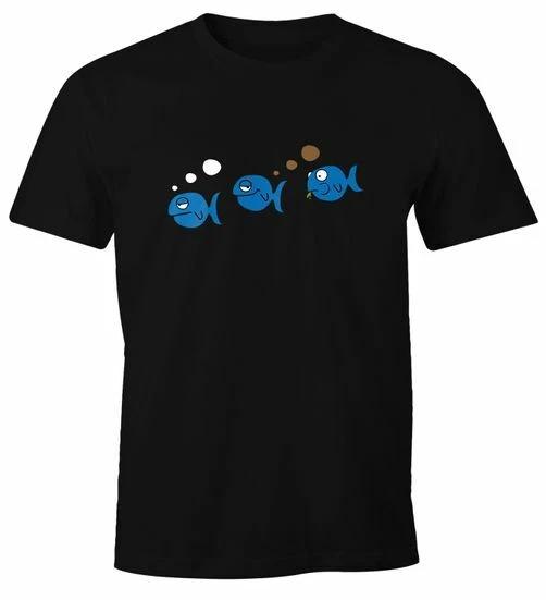 Men's T-Shirt Fish Funny Fish Fart Fun Shirt Farting Joke Joke Meme