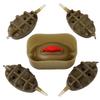 Inline Method Feeder Mould Bait Thrower Bait Plumb Set Carp Fishing Bait Holder Tool for Freshwater Fishing Accurate Bait