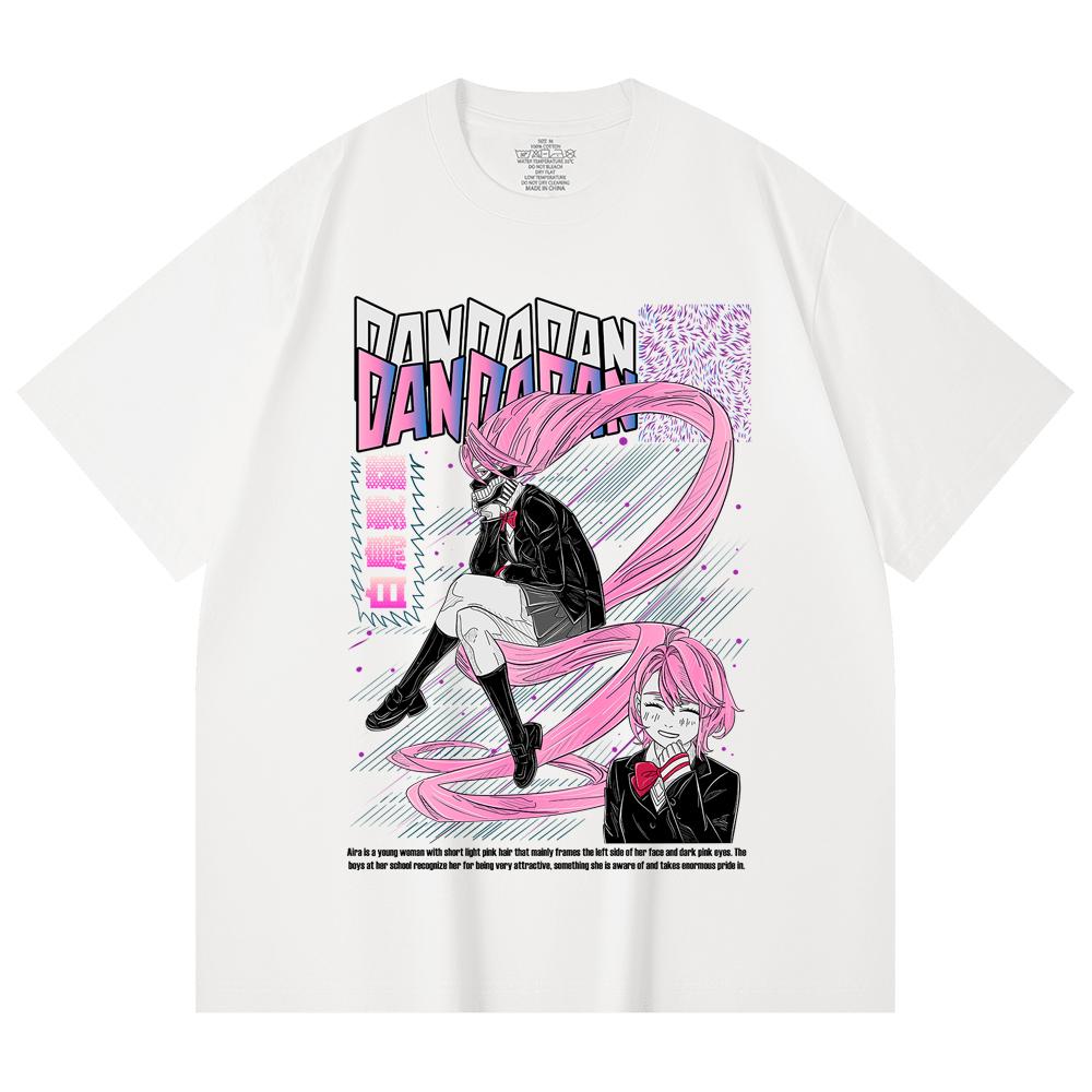 230 Gsm 100% Cotton Dandadan V2 Aira Print Unisex Heavy Cotton T Shirt