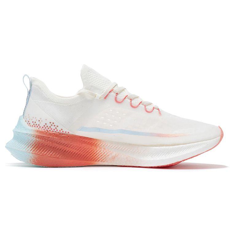 Li-Ning Feidian Challenger Бело-оранжевые женские кроссовки Стандарт-Белый Рис-Белый ARMR012-3