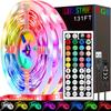 Светодиодная RGB лента разной длины с пультом дистанционного управления 44 клавиши для домашней вечеринки, подсветки телевизора, декора стены спальни 1м 3м 5м 10м 20м 30м 40м