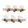 2Pcs Guitar Tuning Pegs String Machine Heads Tuner Keys for Classical Guitars Round White