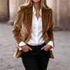 Women's Velvet Casual Elegant Slim Fit Jacket for Work and Daily Wear