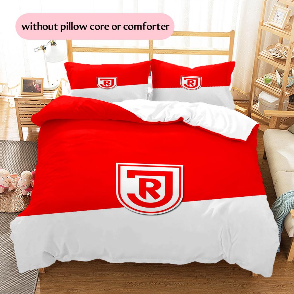 SSV Jahn Regensburg Pattern Bedding Quilt Set Home Decoration Gift (1 * duvet cover + 2 * pillowcase without core)