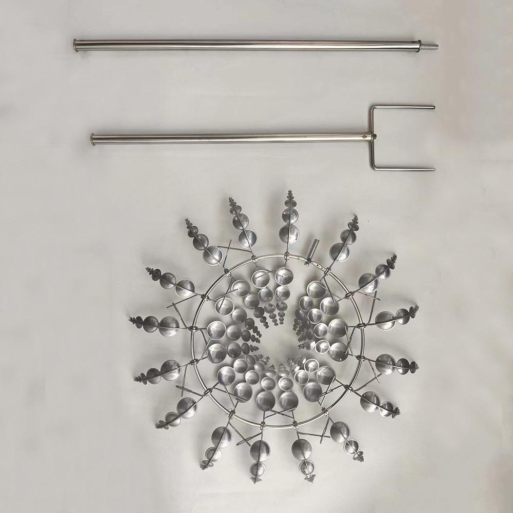 1шт Волшебная Кинетическая Ветряная Мельница Металлическая Скульптура Спиннер Сад Уникальная