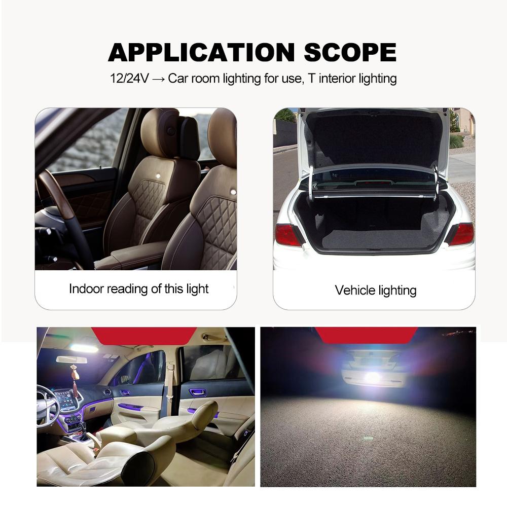 12 В-24 В 108 ламп COB ультратонкая панельная лампа-купол для чтения в салоне автомобиля лампа для крыши, потолка, багажника 12-84 В 54/87/108 SMD