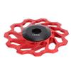 Велосипедный задний переключатель передач, ролик, красный, 11T, алюминиевый сплав, керамический подшипник, ролик для колеса для горного велосипеда