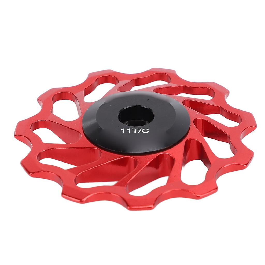 Велосипедный задний переключатель передач, ролик, красный, 11T, алюминиевый сплав, керамический подшипник, ролик для колеса для горного велосипеда