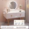 Floor-Standing Bay Window Makeup Vanity Table - Compact & Stylish for Bedrooms