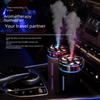 Portable Car Humidifier & Aromatherapy Light - Compact Air Purifier & Large Mist Sprayer