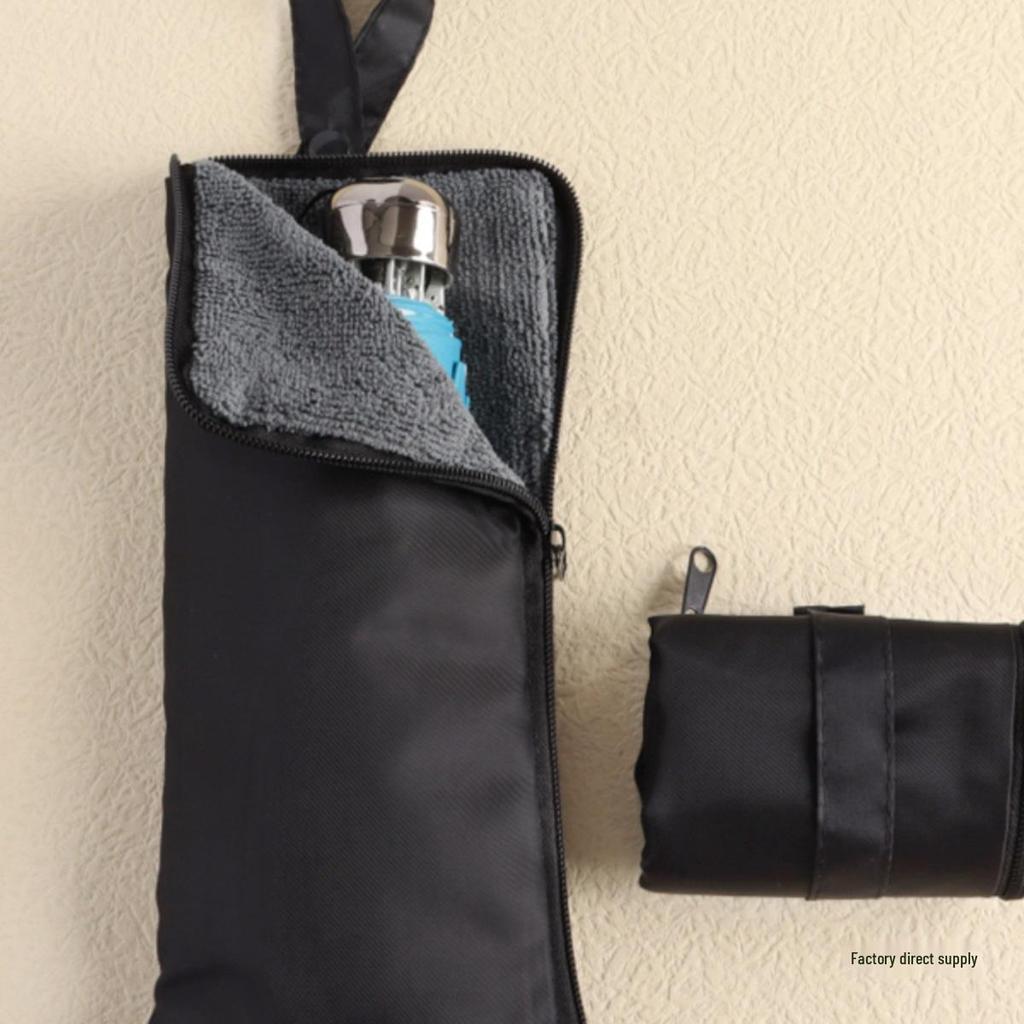 Waterproof Portable Umbrella Storage Bag: Absorbent, Handheld, Hanging Pouch for Wet Umbrellas