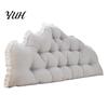 Soft Support Cushion for Reading Headboard with Ruffle Trim, Dorm Pillow, Crown Shape, Bed Trim Wedge Pillow College Bedroom Decor, Back Large