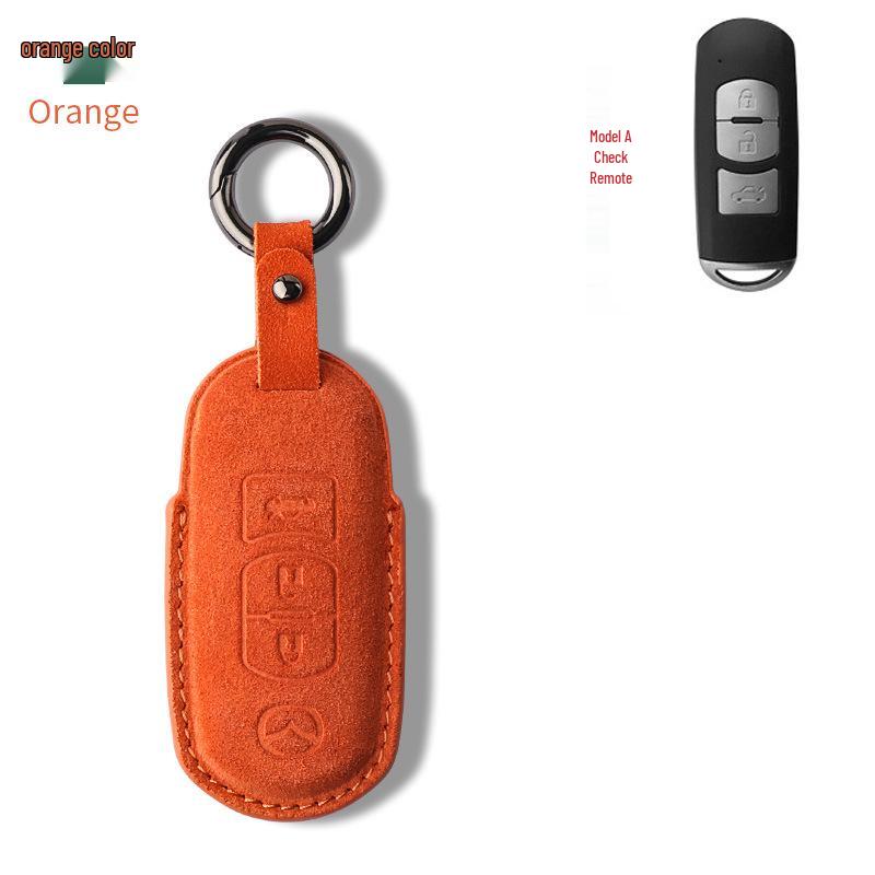 Премиальный замшевый чехол для ключей с пряжкой для Mazda CX-4, CX-5, Axela, Atenza и старой Mazda 6