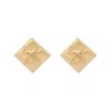 24K Новые серьги с логотипом Double C и бриллиантами Женские серьги Золотые AB-24K-120