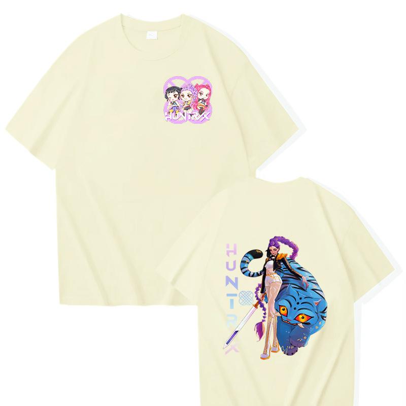 15 цветов K-Pop футболки «Истребители демонов» Футболка с демонической эмблемой для мужчин Y2K Забавная больших размеров одежда с коротким рукавом