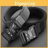 Fashionable Alloy Buckle Men Nylon Woven Waist Belt For Students And Casual Wear