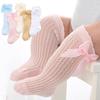Cute Bows Kids Socks Summer Mesh Children Baby Girl Knee High Socks Breathable Toddler Knee Socks