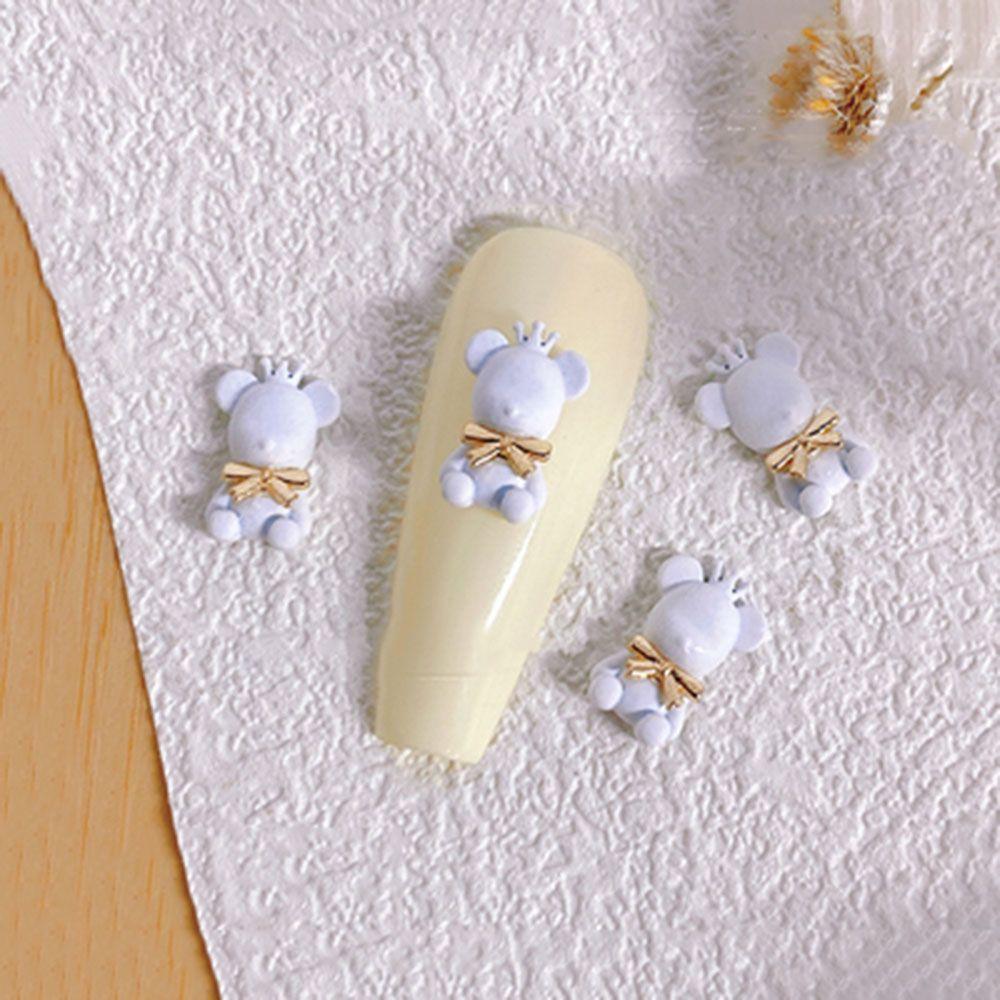 Resin Manicure Cartoon Nail Jewelry Bear Nail Decoration Nail Art Ornaments 3D Nail Art Charms