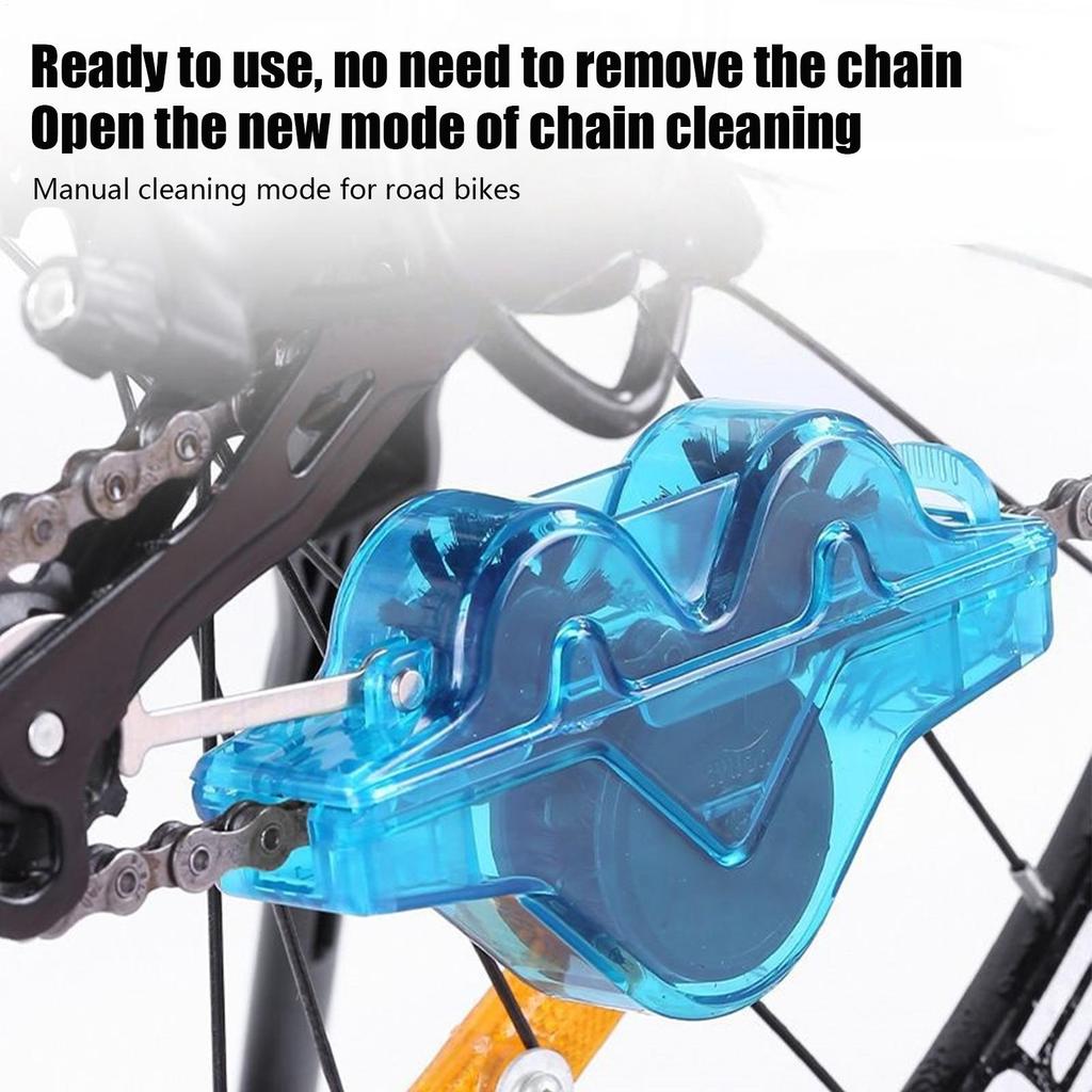 Cycling Chain Cleaner Bike Cleaning Kit with Chain Scrubber Cleaning Supplies Degreasing Bike Accessories for Cyclists Riders