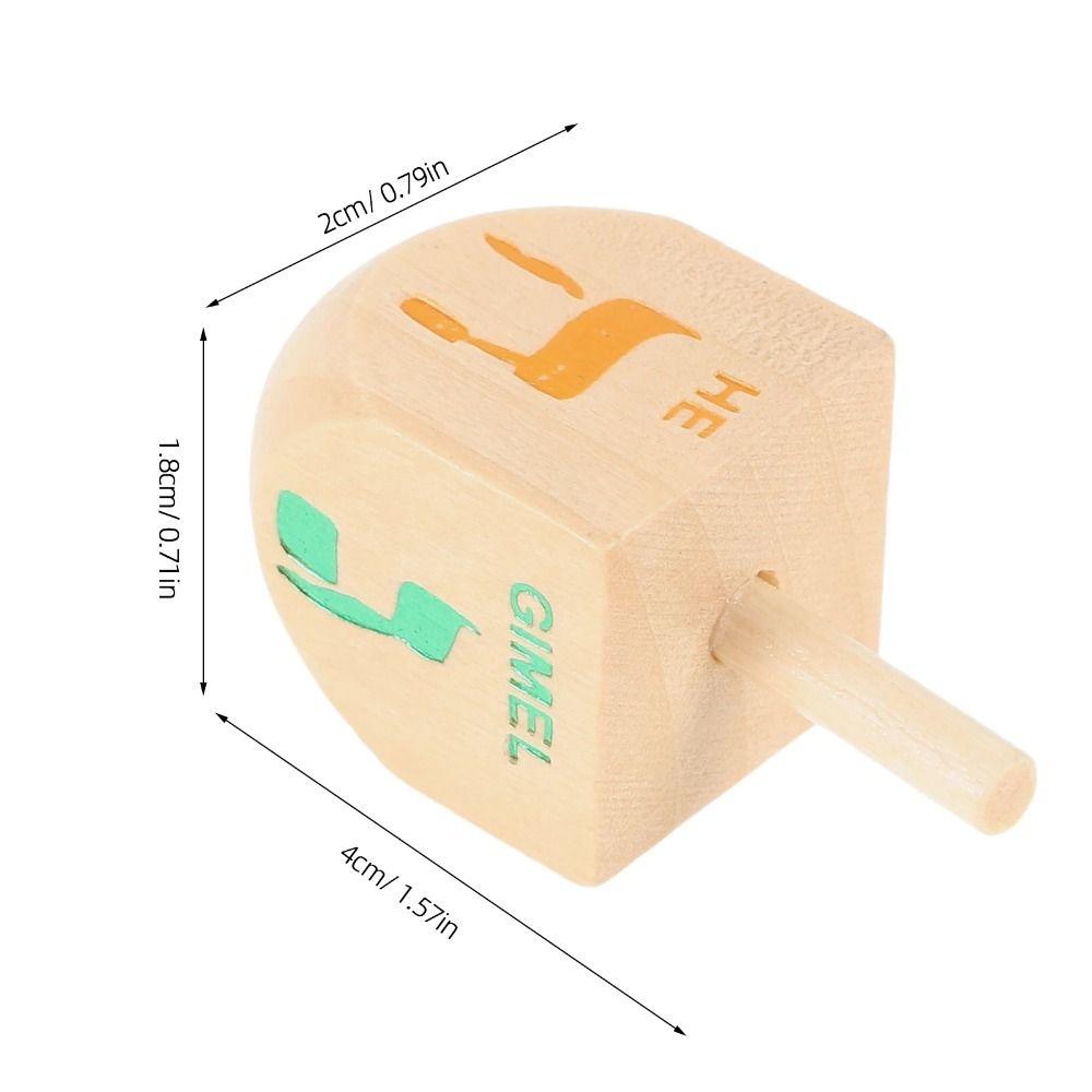 10Pcs Wooden Material Spinning Top Toy Children Gits Wooden Crafts Child Play