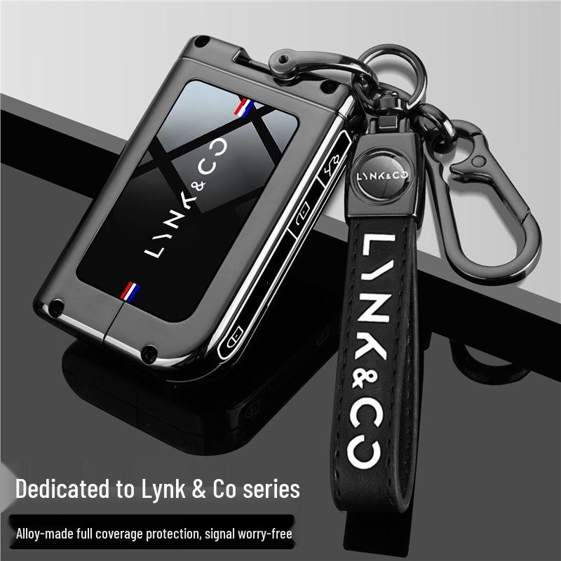 Подходит для 25 моделей Lynk & Co 06, 23 моделей Lynk & Co 03/01, New Energy 05 и автомобиля 09, высококачественный корпус чехла для ключей с пряжкой.