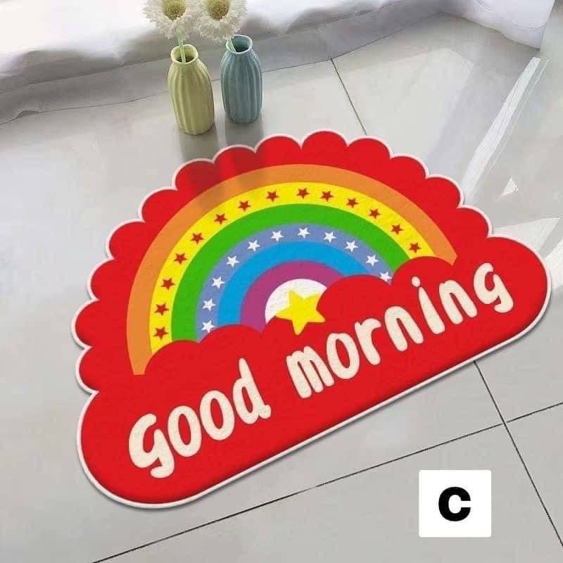 Cartoon Soft and Thick Imitation Cashmere Carpet Door Mat Dirt Resistant Wear-resistant Carpet Non-slip Absorbent Mat