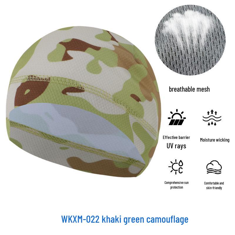 Летняя сетчатая защита от солнца Велосипедная шапочка-череп - Дышащая Высокоэластичная Спортивная подкладка из ледяного шелка