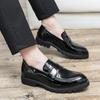 Men's Loafers Large Size Four Seasons New Leather Shoes Fashion Men's Foot Shoes Trend Business Dress Shoes