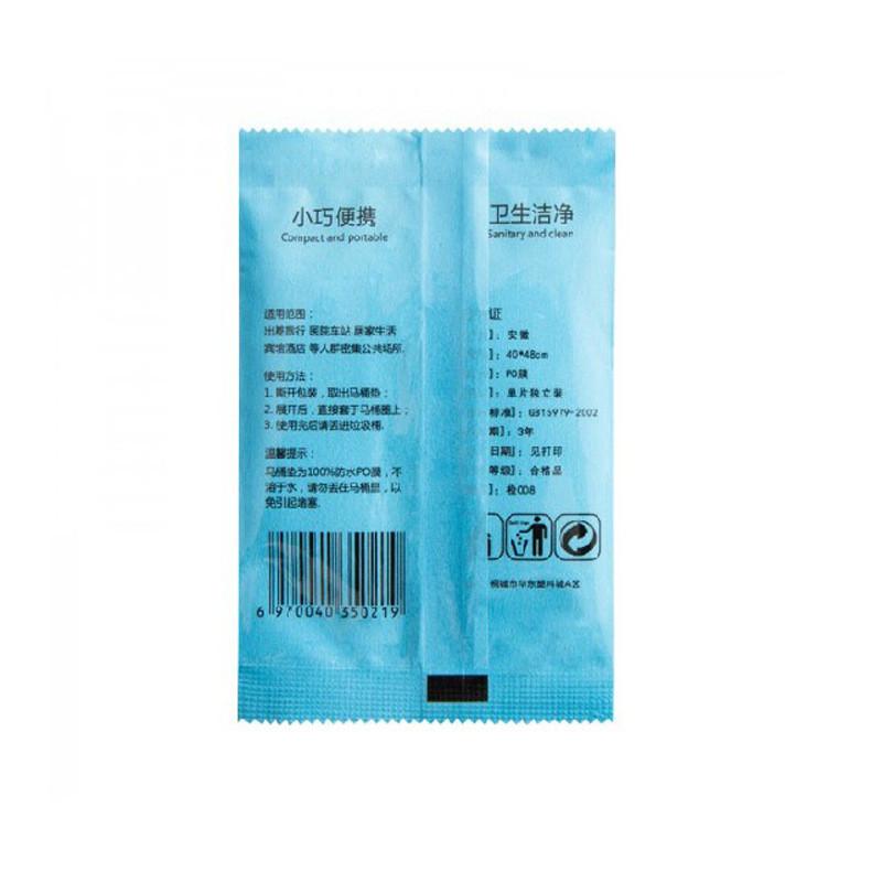 50Pcs Одноразовые безопасности для путешествий Pe пластиковый чехол для сиденья унитаза коврик подушка коврик