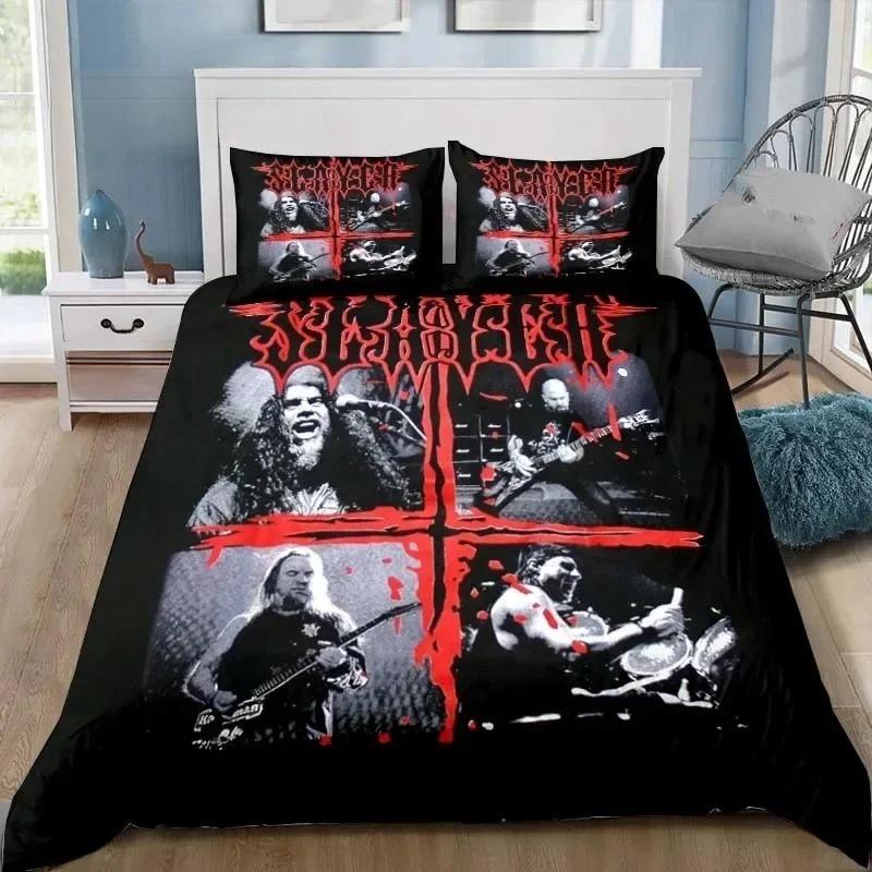 Slayer Хэви-метал группа Музыка Пододеяльник Наволочка Постельное белье Взрослый Мальчик Девочка Украшение спальни Подарок Односпальный Двуспальный Размер