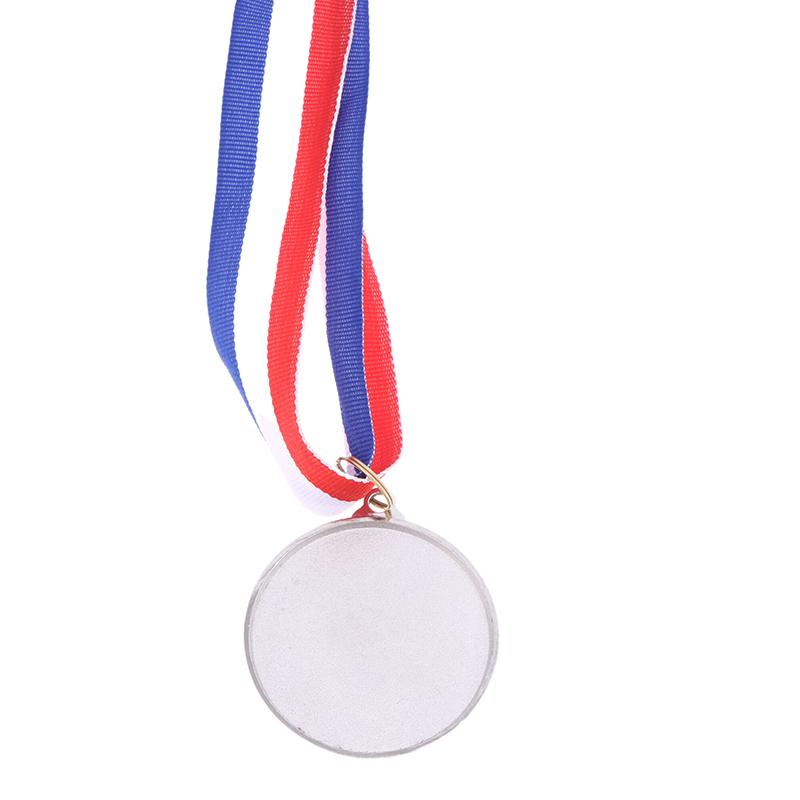 1Pc 5Cm Gold Silver Bronze Metal Award Medals Winner Medals With Neck Ribbon Competition Medals Students Rewards Sports Medals