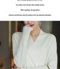 Chic Wool Knit V-Neck Cardigan: Casual, Loose Fit, Slimming, Long Sleeve Sweater for Women (Autumn/Winter)