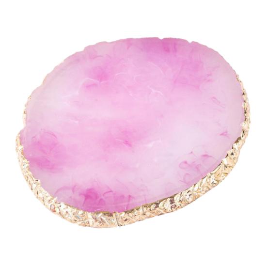 Yousheng Resin Nail Art Palette Safe Stylish Eco-friendly Portable Nail Mixing Tray for Easy Gel Color Display