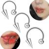 C-Shaped Horseshoe Bar Lip Ring Stud