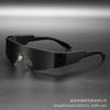 Futuristic YK fashion one-piece party sunglasses women's high-end sense wrap-around sports punk style men's sunglasses