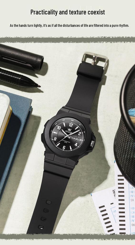 Oulishi Унисекс Бесшумные Экзаменационные Спортивные Модные Электронные Часы